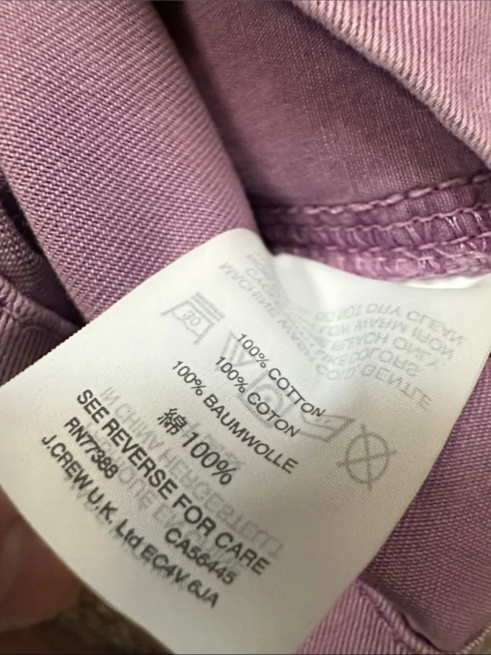 J. Crew Lavender Chino Bermuda Shorts NWT
